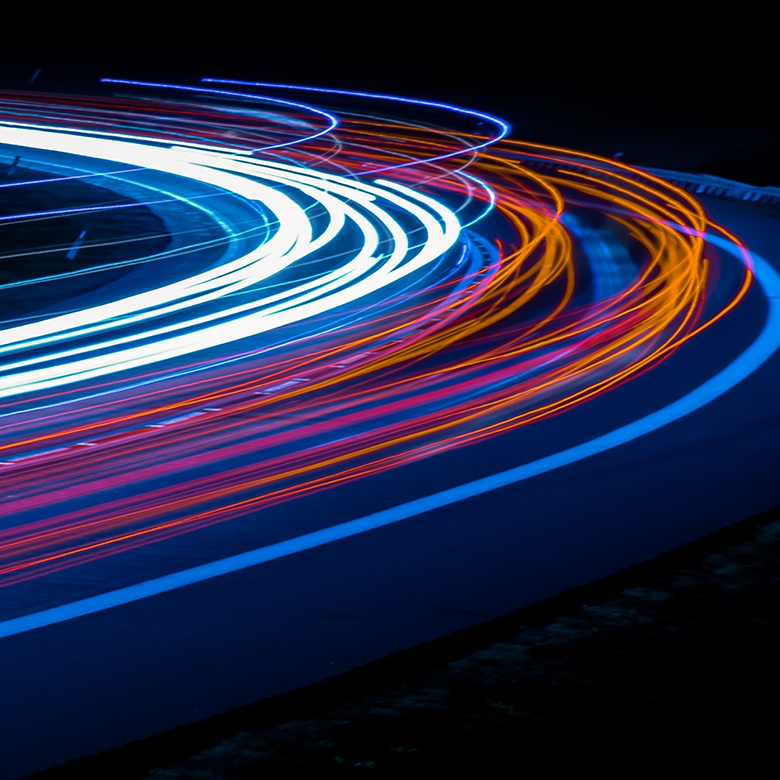 Abstract image of a highway.